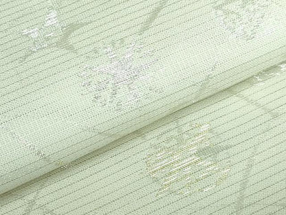 平和屋本店＊極上 夏物 西陣 川島織物 九寸名古屋帯 星 三日月 金銀糸 蒸栗色地 逸品 DZAA5860kh5
