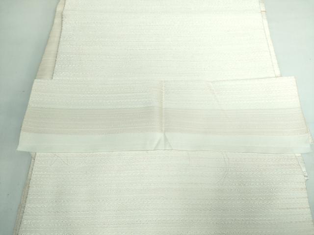 平和屋本店■極上　銀座もとじ　西陣　織楽浅野　九寸名古屋帯　横段文　反端付き　逸品　DZAA5864kh5