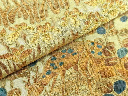 平和屋本店■極上　紋屋井関　御寮織　六通柄袋帯　鹿　花萩文　金糸　逸品　DZAA5883kh5