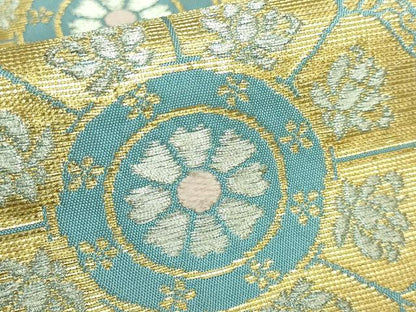 平和屋本店■最高級　龍村平蔵製　六通柄　本袋帯　奈良裂金襴　金銀糸　逸品　DZAA5894kh5