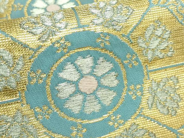 平和屋本店■最高級　龍村平蔵製　六通柄　本袋帯　奈良裂金襴　金銀糸　逸品　DZAA5894kh5