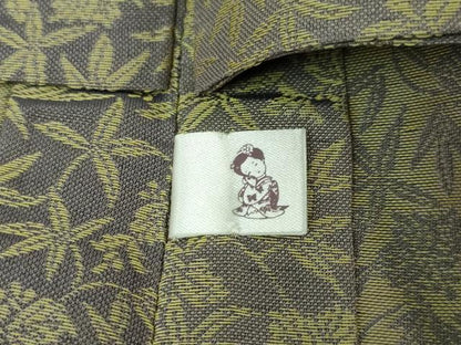 平和屋本店■極上　道行コート　ロング丈　お召地　単衣　黄金糸　草花文　逸品　未使用　DZAA5901kh5