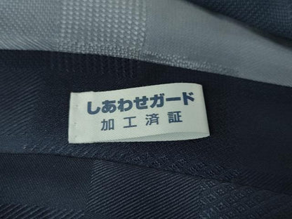 平和屋本店▽極上 道中着 スリーシーズン 春夏秋 塵除け ロング丈 市松地紋 暈し染め 逸品 DZAA5905kh5