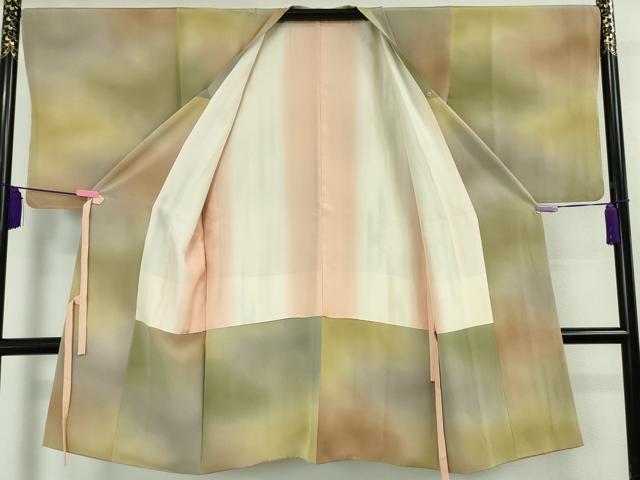平和屋本店■極上　道行コート　ロング丈　暈し染め　逸品　未使用　DZAA5914kh5