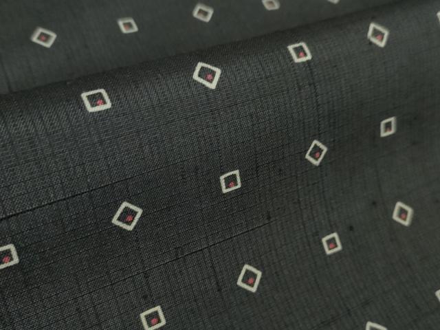 平和屋本店●極上 二代目 川村久太郎 結城紬 草木染 黒地 証紙付き 逸品 未使用 DZAA5949kh5