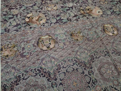 平和屋本店■極上　中国三大刺繍　スワトウ刺繍　汕頭刺繍　総刺繍　訪問着　鳳凰更紗花蝶文　暈し染め　金糸　逸品　未使用　DZAA5955kh5