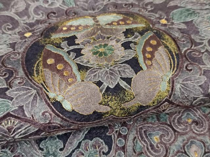 平和屋本店■極上　中国三大刺繍　スワトウ刺繍　汕頭刺繍　総刺繍　訪問着　鳳凰更紗花蝶文　暈し染め　金糸　逸品　未使用　DZAA5955kh5