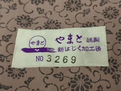 平和屋本店■極上　京都西陣・想屋謹製　お召・袋帯セット　花尽くし　黒地　胴抜き仕立て　やまと誂製　逸品　未使用　DZAA5978kh5