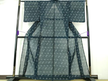 平和屋本店■極上　夏物　本場琉球絣　夏琉球　逸品　未使用　DZAA5981kh5