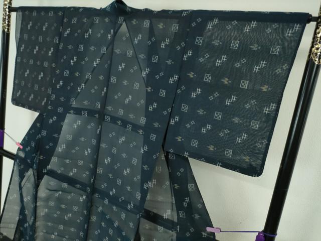 平和屋本店■極上　夏物　本場琉球絣　夏琉球　逸品　未使用　DZAA5981kh5