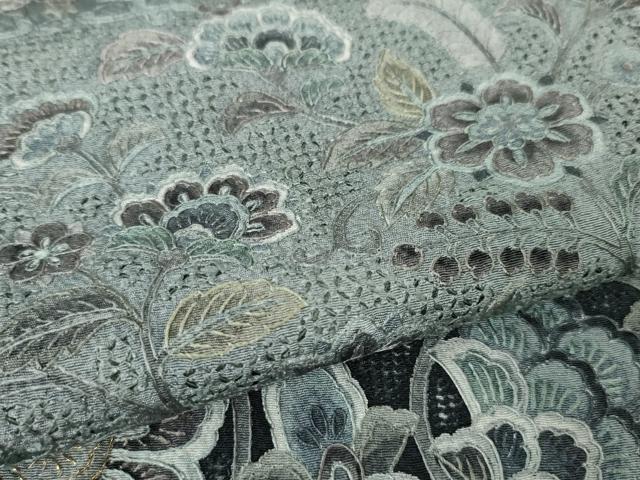 平和屋本店■極上　中国三大刺繍　スワトウ刺繍　汕頭刺繍　総刺繍　訪問着　更紗花文　金糸　逸品　DZAA5994kh5