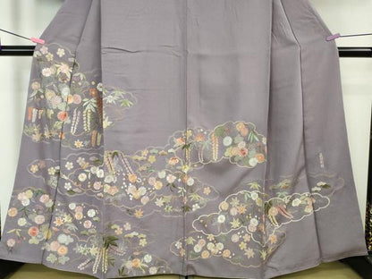 平和屋本店■極上　中国三大刺繍　蘇州刺繍　総刺繍　訪問着　雲取り吉祥花文　逸品　DZAA5997kh5