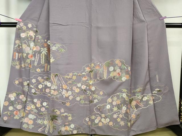 平和屋本店■極上　中国三大刺繍　蘇州刺繍　総刺繍　訪問着　雲取り吉祥花文　逸品　DZAA5997kh5
