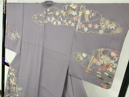 平和屋本店■極上　中国三大刺繍　蘇州刺繍　総刺繍　訪問着　雲取り吉祥花文　逸品　DZAA5997kh5
