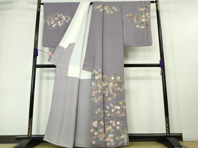 平和屋本店■極上　中国三大刺繍　蘇州刺繍　総刺繍　訪問着　雲取り吉祥花文　逸品　DZAA5997kh5