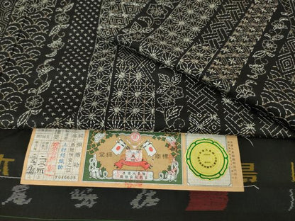 平和屋本店■極上 スワトウ刺繍 蘇州刺繍 総刺繍 刺し子 本場大島紬 訪問着 尾峨佐染繍 名物裂花文 上村絹織物 証紙付き 逸品　DZAA5999kh5
