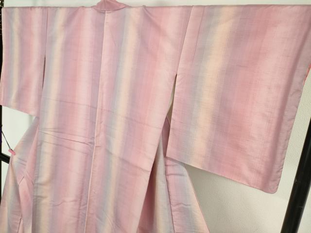 平和屋本店■極上　紅花紬　米沢　間道　鈴乃屋扱い　逸品　未使用　DZAA6000kh5