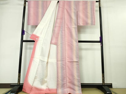 平和屋本店■極上　紅花紬　米沢　間道　鈴乃屋扱い　逸品　未使用　DZAA6000kh5