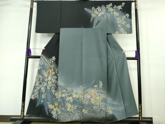 平和屋本店●極上　訪問着　辻が花　たたき染め　暈し染め　金彩　逸品　未使用　DZAA6009kh5