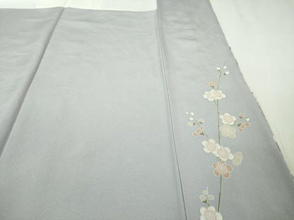 平和屋本店■極上　訪問着　麗光刺繍　総刺繍　花筏　松　梅　楓　藤色地　暈し染め　金銀彩　逸品　未使用　DZAA6015kh5