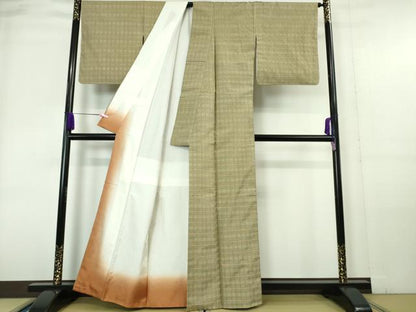 平和屋本店●極上　与那国花織　紬　摘要崎原キヨ作　証紙付き　逸品　DZAA6038kh5