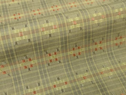 平和屋本店●極上　与那国花織　紬　摘要崎原キヨ作　証紙付き　逸品　DZAA6038kh5