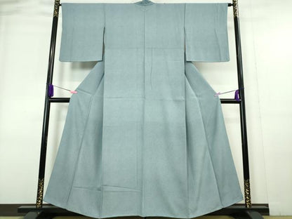 平和屋本店●極上 江戸小紋 鮫小紋柄 薄花色×白 逸品 DZAA6042kh5