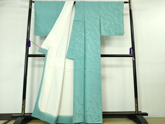 平和屋本店■極上　人間国宝 　小宮康孝　江戸小紋　鮫小紋柄　流水文　逸品　DZAA6043kh5