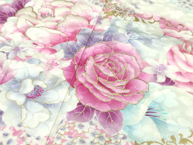 平和屋本店■極上　松田聖子　SEIKO MATSUDA　振袖　刺繍　ハート　舞花文　暈し染め　金彩　逸品　DZAA6045kh5