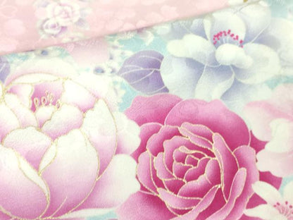 平和屋本店■極上　松田聖子　SEIKO MATSUDA　振袖　刺繍　ハート　舞花文　暈し染め　金彩　逸品　DZAA6045kh5