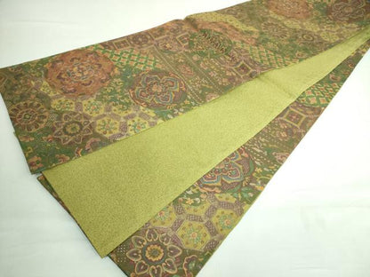 平和屋本店■極上　中国三大刺繍　スワトウ刺繍　汕頭刺繍　相良刺繍　全通柄袋帯　切嵌花文　金彩　逸品　未使用　DZAA6069kh5