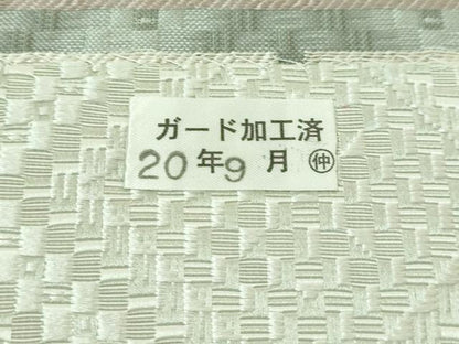 平和屋本店●極上 本場筑前博多織 八寸名古屋帯 菱文 逸品 DZAA6078kh5