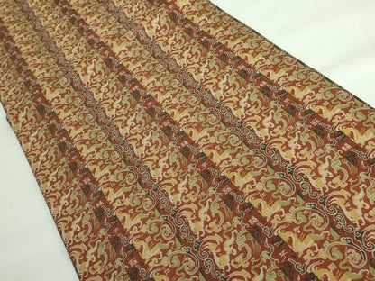 平和屋本店●極上 龍村美術織物 九寸開き名古屋帯 韓仁繍文 逸品 未使用 DZAA6102kh5