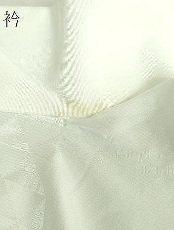 平和屋本店●上質な長襦袢 無双仕立て 南天枝葉文 反端付き 逸品 DZAA6115kh5