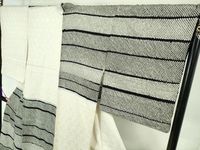 平和屋本店■極上　訪問着　総絞り　横段文　ロング丈　逸品　未使用　DZAA6160kh5