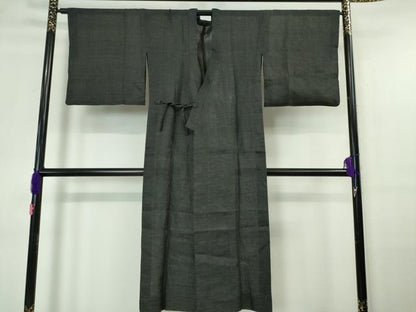 平和屋本店＊極上 夏物 石川県指定無形文化財 能登上布 本麻手織上布 道中着 ロング丈 逸品 DZAA6173kh5