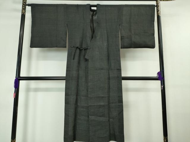 平和屋本店＊極上 夏物 石川県指定無形文化財 能登上布 本麻手織上布 道中着 ロング丈 逸品 DZAA6173kh5