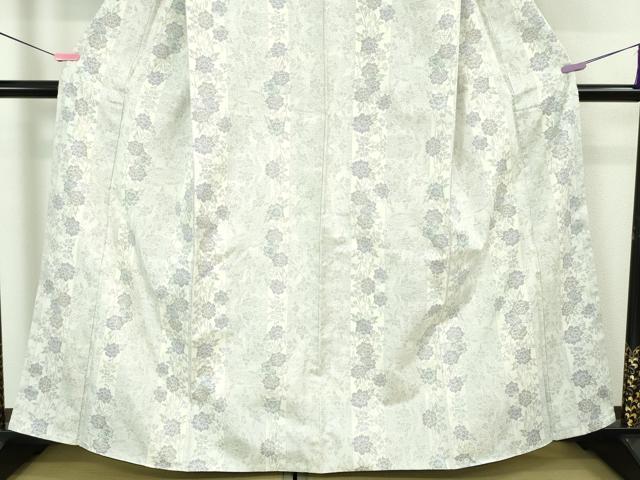 平和屋本店●極上　本場大島紬　白大島　7マルキ　牡丹間道　逸品　DZAA6180kh6