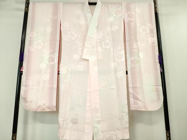 平和屋本店■極上　振袖・長襦袢・袋帯　3点セット　駒刺繍　鬘帯花文　黒地　三越扱い　逸品　DZAA6202kh5
