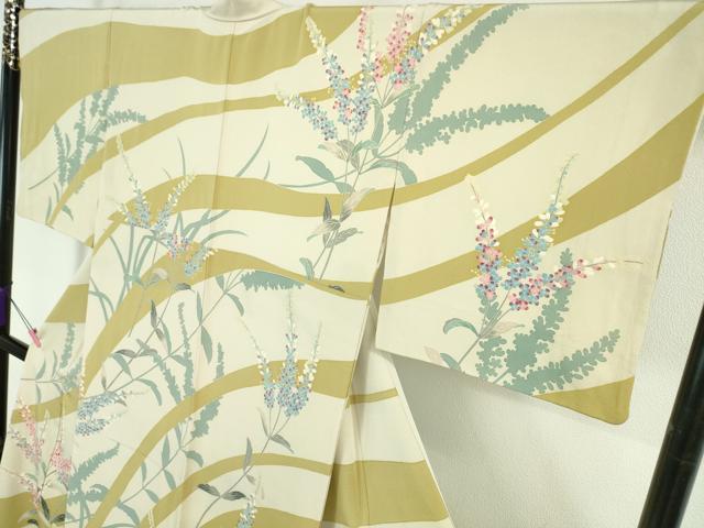 平和屋本店■極上　 本加賀友禅作家　宮野勇造　訪問着　草花文　逸品　DZAA6221kh5