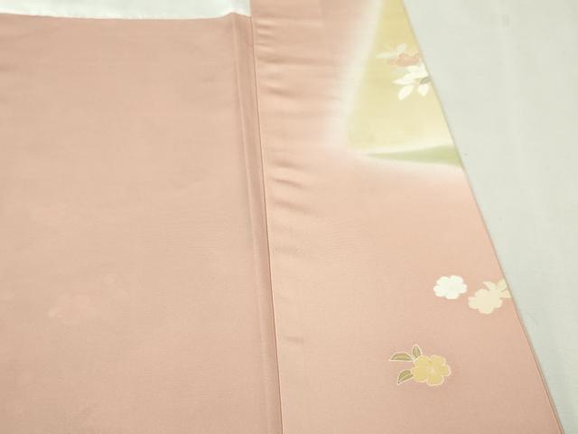 平和屋本店■極上　創業460年・千總　訪問着　駒刺繍　吉祥花文　暈し染め　一斤染色地　金彩　逸品　DZAA6230kh5