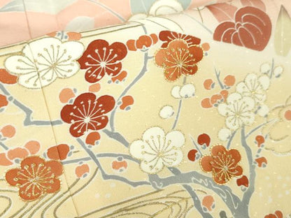 平和屋本店■極上　創業460年・千總　訪問着　駒刺繍　風景吉祥花文　虹色地　暈し染め　金彩　伊勢丹扱い　逸品　DZAA6232kh5