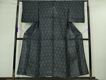 平和屋本店■極上　夏物　重要無形文化財　本場宮古上布　苧麻　菱文　逸品　DZAA6237kh5