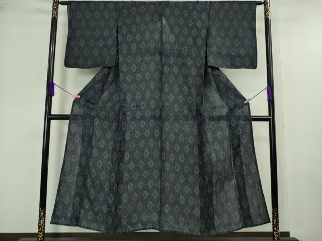 平和屋本店■極上　夏物　重要無形文化財　本場宮古上布　苧麻　菱文　逸品　DZAA6237kh5