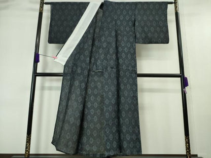 平和屋本店■極上　夏物　重要無形文化財　本場宮古上布　苧麻　菱文　逸品　DZAA6237kh5