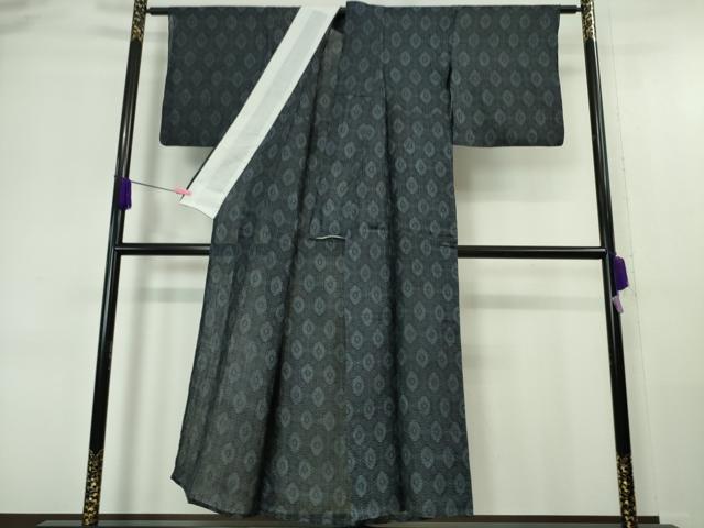 平和屋本店■極上　夏物　重要無形文化財　本場宮古上布　苧麻　菱文　逸品　DZAA6237kh5