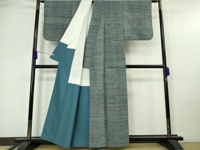 平和屋本店■極上　本場結城紬　重要無形文化財　奥順謹製　証紙付き　逸品　DZAA6238kh5