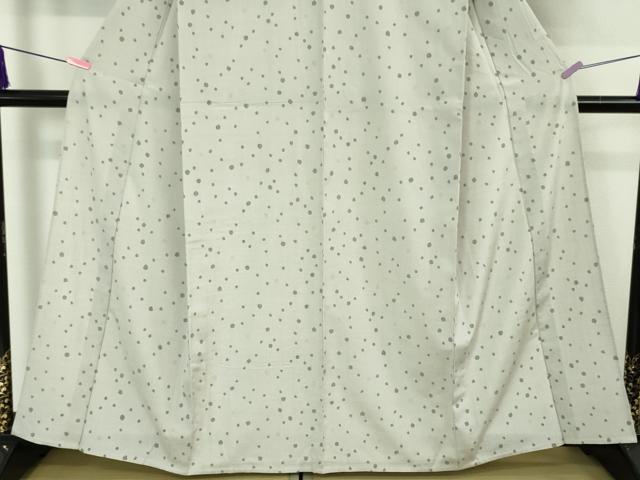 平和屋本店▽極上 結城ちぢみ 単衣 小倉謹製 小倉太々 今幡部 霰文 証紙付き 逸品 DZAA6240kh5