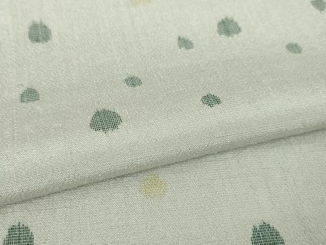 平和屋本店▽極上 結城ちぢみ 単衣 小倉謹製 小倉太々 今幡部 霰文 証紙付き 逸品 DZAA6240kh5