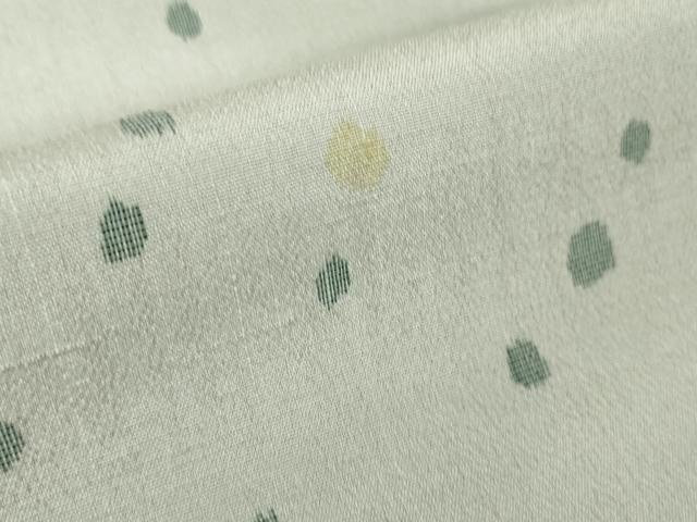 平和屋本店▽極上 結城ちぢみ 単衣 小倉謹製 小倉太々 今幡部 霰文 証紙付き 逸品 DZAA6240kh5